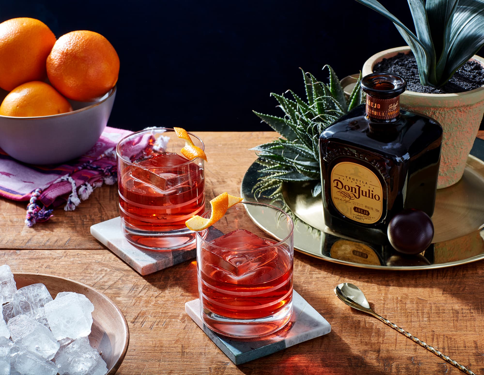 Don Julio Negroni made with Don Julio Añejo Tequila