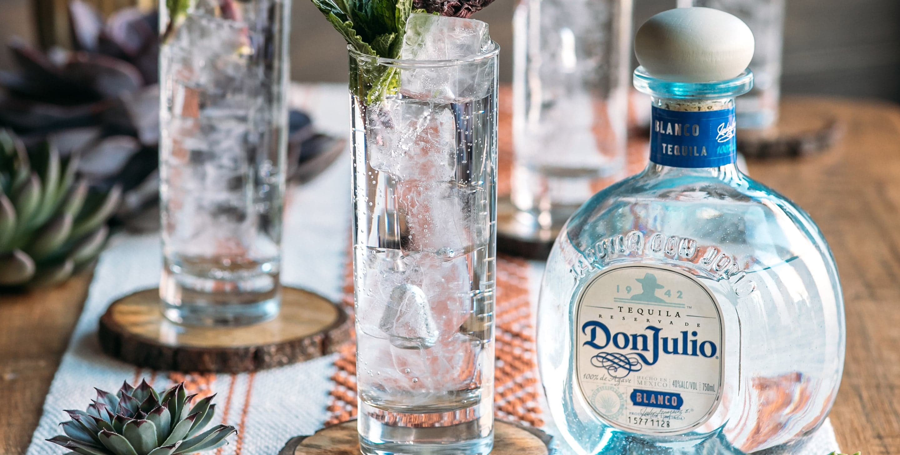 Blanco Soda drink made with Don Julio Blanco Tequila