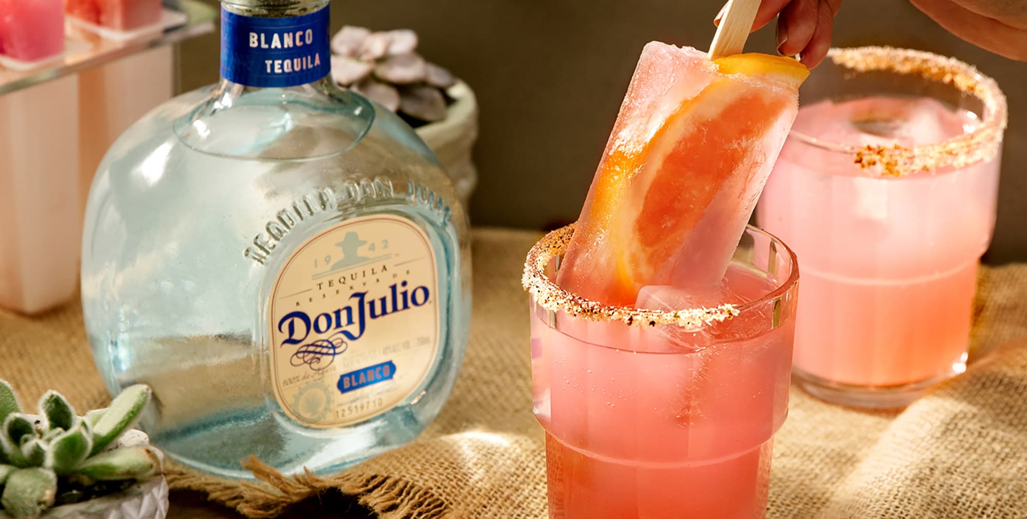 Paloma Paletas cocktail made with Don Julio Blanco Tequila